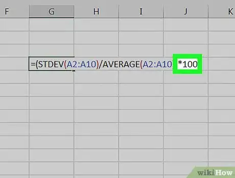 Imagen titulada Calculate RSD in Excel Step 8