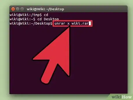 Imagen titulada Unrar Files in Linux Step 7