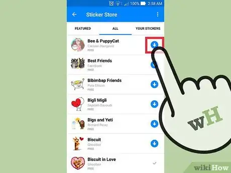 Imagen titulada Use Stickers on Facebook Messenger Step 9