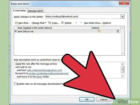 Imagen titulada Create a Rule in Outlook to Forward Mail Step 8