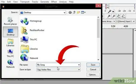 Imagen titulada Export Audio in Audacity Step 3
