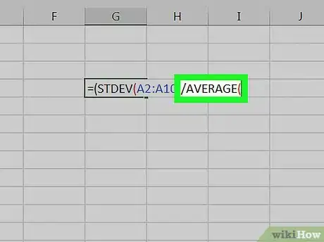 Imagen titulada Calculate RSD in Excel Step 5