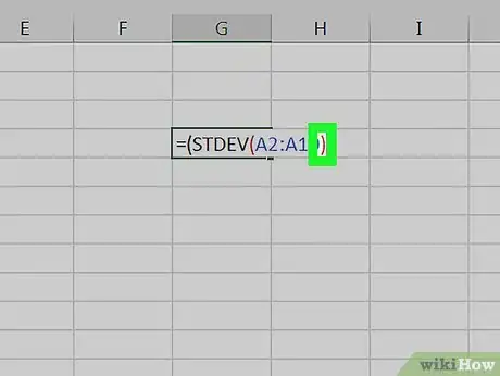 Imagen titulada Calculate RSD in Excel Step 4