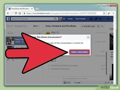 Imagen titulada Delete Archived Messages on Facebook Step 19