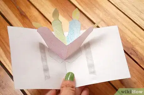 Imagen titulada Make a Birthday Cake Pop up Card (Robert Sabuda Method) Step 24