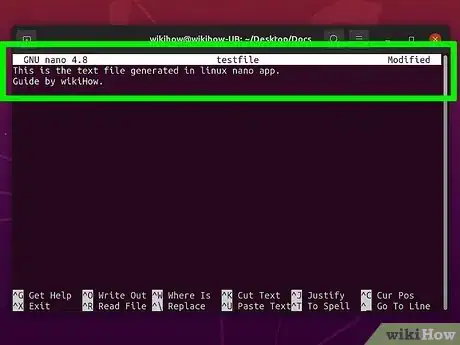 Imagen titulada Create and Edit Text File in Linux by Using Terminal Step 5