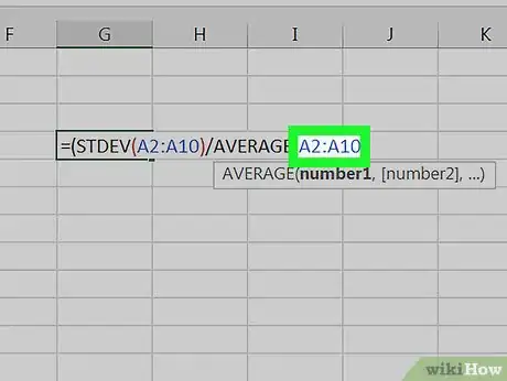 Imagen titulada Calculate RSD in Excel Step 6