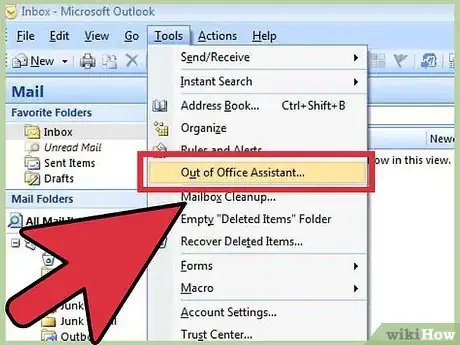 Imagen titulada Turn On or Off the Out of Office Assistant in Microsoft Outlook Step 5
