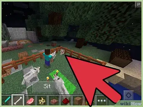 Imagen titulada Tame a Dog in Minecraft PE Step 7