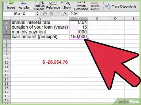 Imagen titulada Calculate a Balloon Payment in Excel Step 9