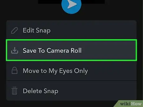 Imagen titulada Save Memories to the Camera Roll on Snapchat Step 9