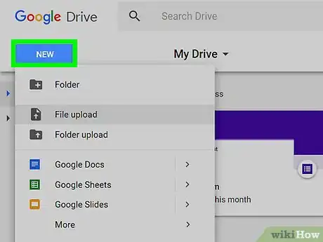 Imagen titulada Add Files to Google Drive Online Step 2