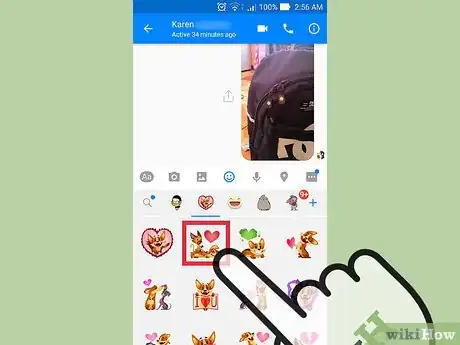 Imagen titulada Use Stickers on Facebook Messenger Step 6