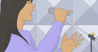 cantar con micrófono