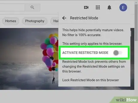 Imagen titulada Turn Off YouTube Restricted Mode Step 4