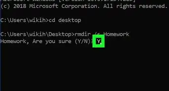 crear y eliminar archivos o carpetas desde el intérprete de comandos de Windows