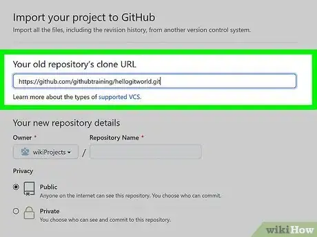 Imagen titulada Import a Repository on Github Step 4