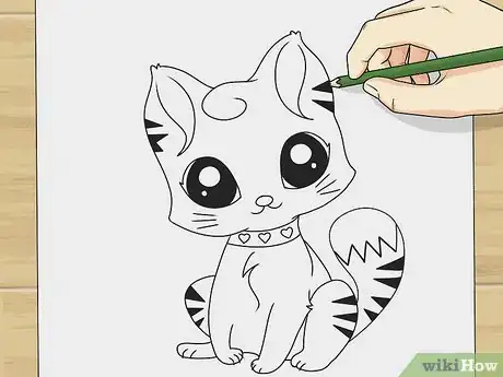 Imagen titulada Draw a Cute Cartoon Cat Step 6