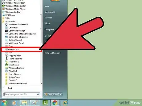 Imagen titulada Open Notepad Step 8