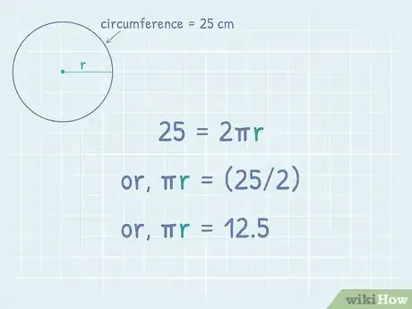 Imagen titulada Find the Area of a Circle Using Its Circumference Step 3