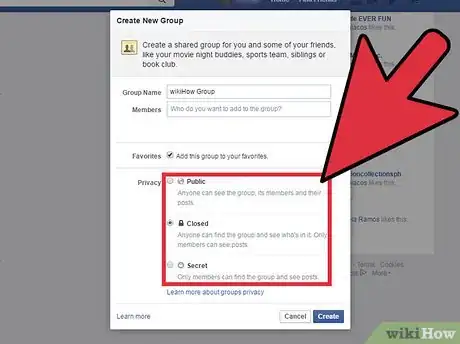 Imagen titulada Make a Closed Facebook Group Step 3