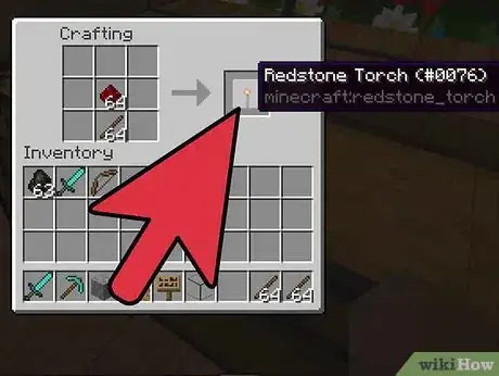 Imagen titulada Create Flickering Redstone Torches in Minecraft Step 3