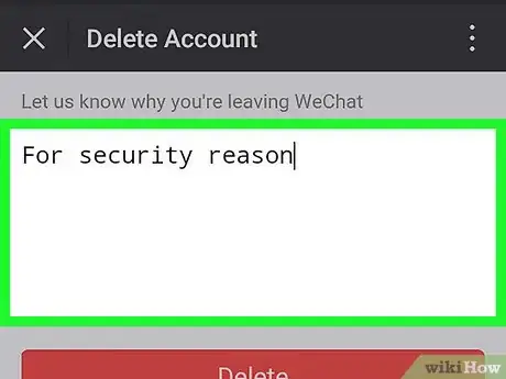 Imagen titulada Delete a WeChat Account on Android Step 13