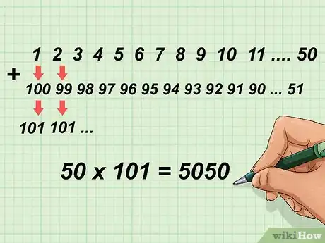 Imagen titulada Add Consecutive Integers from 1 to 100 Step 9