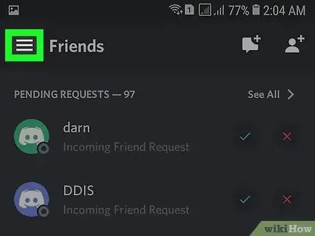 Imagen titulada Invite People to a Discord Server on Android Step 2