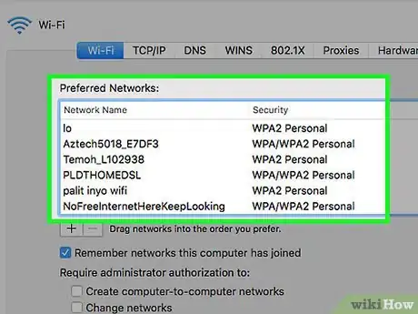 Imagen titulada Change the Default WiFi Network on a Mac Step 6