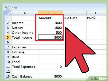 Imagen titulada Create a Budget Spreadsheet Step 8