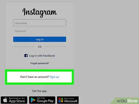 Imagen titulada Open an Instagram Account Through PC Step 2