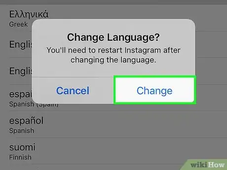 Imagen titulada Change the Language on Instagram Step 6