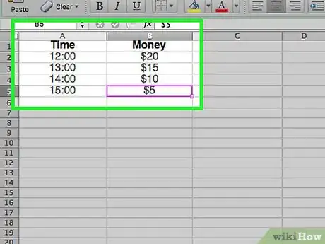 Imagen titulada Create a Graph Using a Spreadsheet Step 3