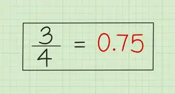 cambiar una fracción común a decimal