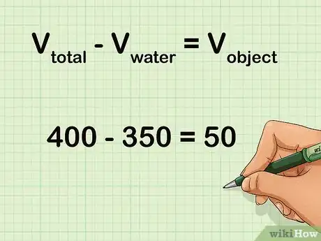 Imagen titulada Find the Volume of an Irregular Object Using a Graduated Cylinder Step 8