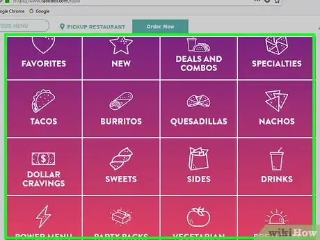 Imagen titulada Order Taco Bell Online Step 2