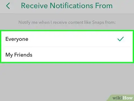 Imagen titulada Change Who You Get Snapchat Notifications from Step 6