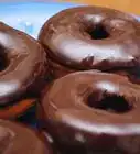 preparar donas con glaseado de chocolate