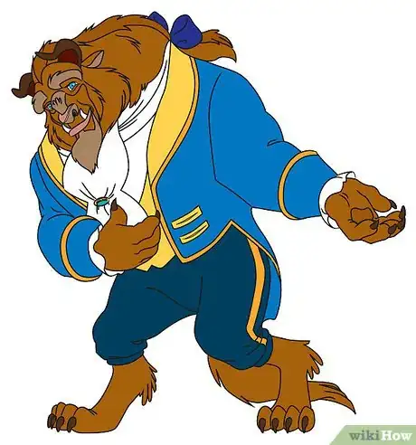 Imagen titulada Draw the Beast from Beauty and the Beast Step 9