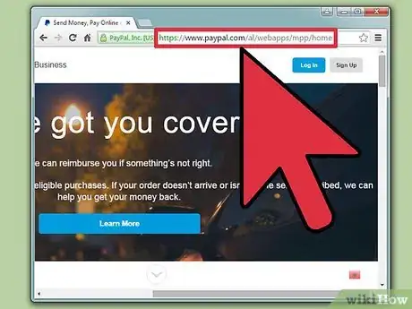 Imagen titulada Set Up a PayPal Account Step 1
