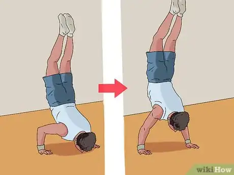 Imagen titulada Work up to a Handstand Push Up Step 3