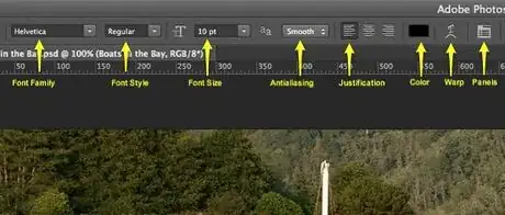 Imagen titulada Photoshop text settings