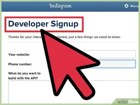 Imagen titulada Register for the Instagram API Step 2