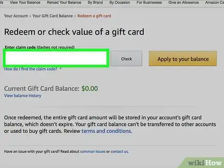 Imagen titulada Check an Amazon Giftcard Balance Step 11