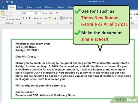 Imagen titulada Write a Business Letter to Customers Step 2