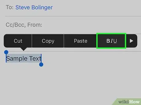 Imagen titulada Embolden, Italicize, and Underline Email Text with iOS Step 4