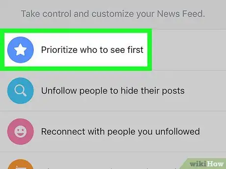 Imagen titulada Adjust Your Facebook News Feed Step 3
