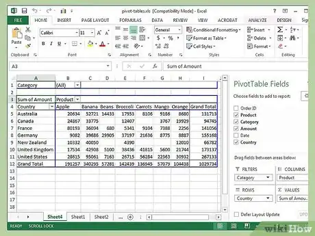 Imagen titulada Add Rows to a Pivot Table Step 1