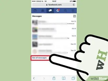 Imagen titulada Delete Archived Messages on Facebook Step 5